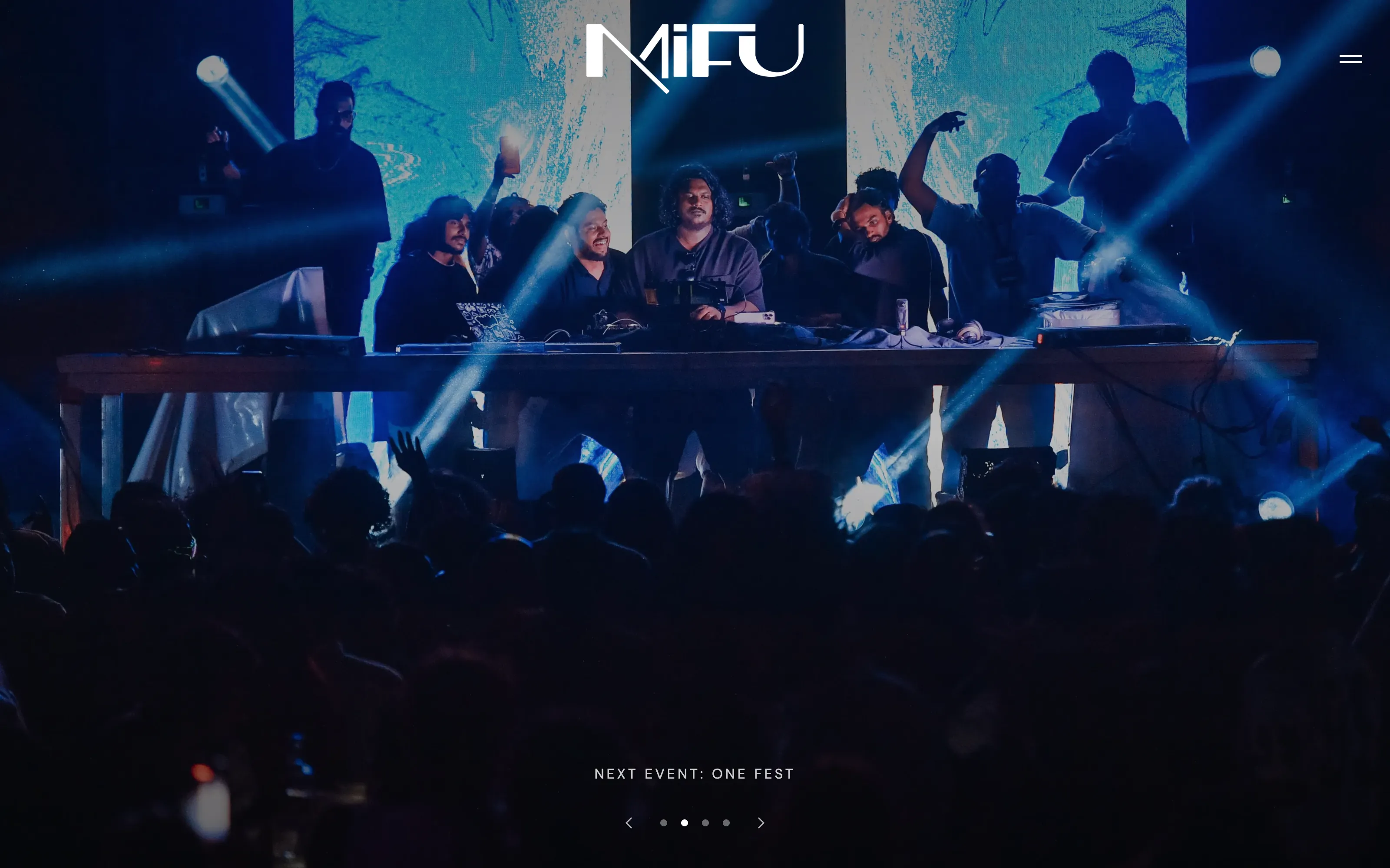MIFU DJ personal website built by Enable Maldives