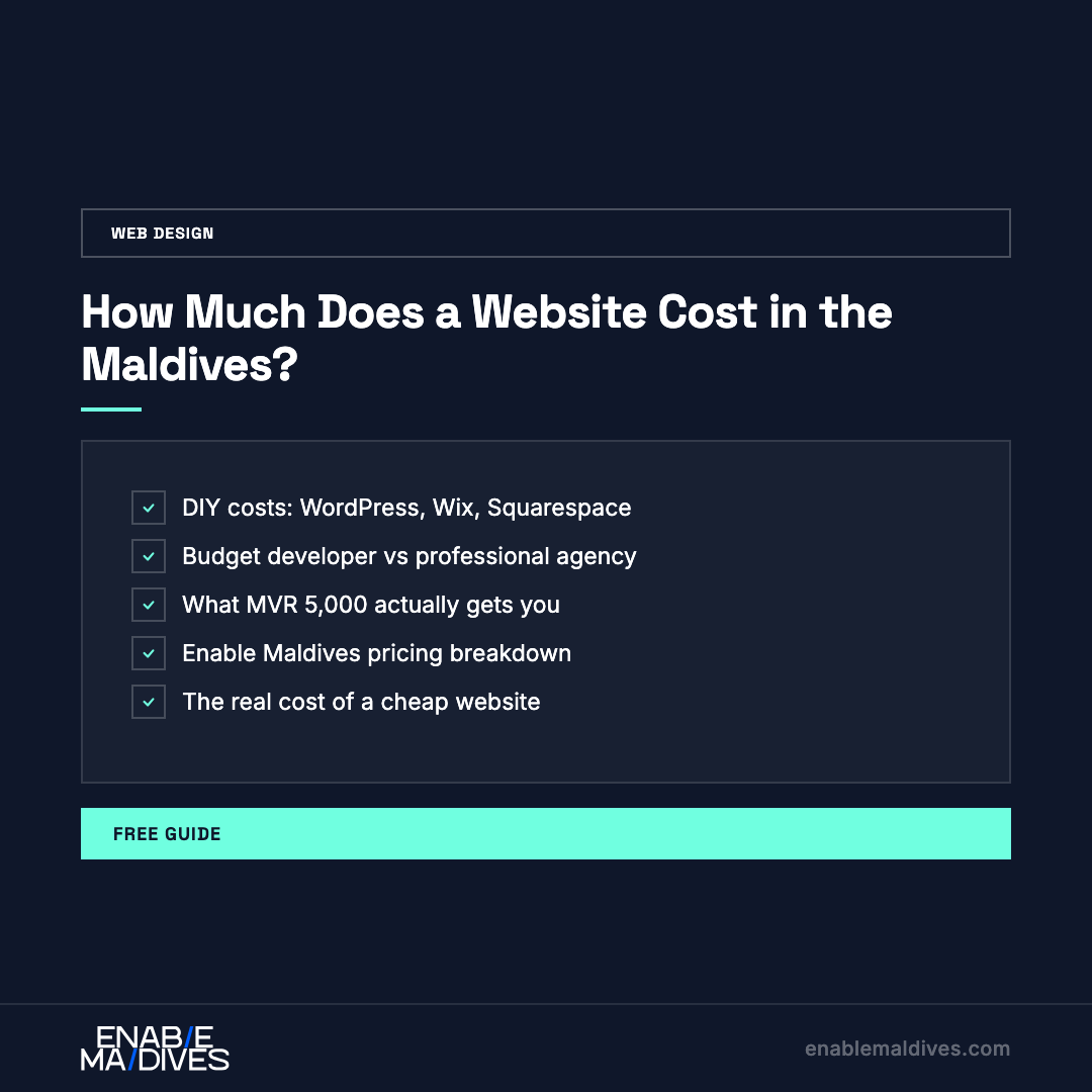 How Much Does a Website Cost in the Maldives?